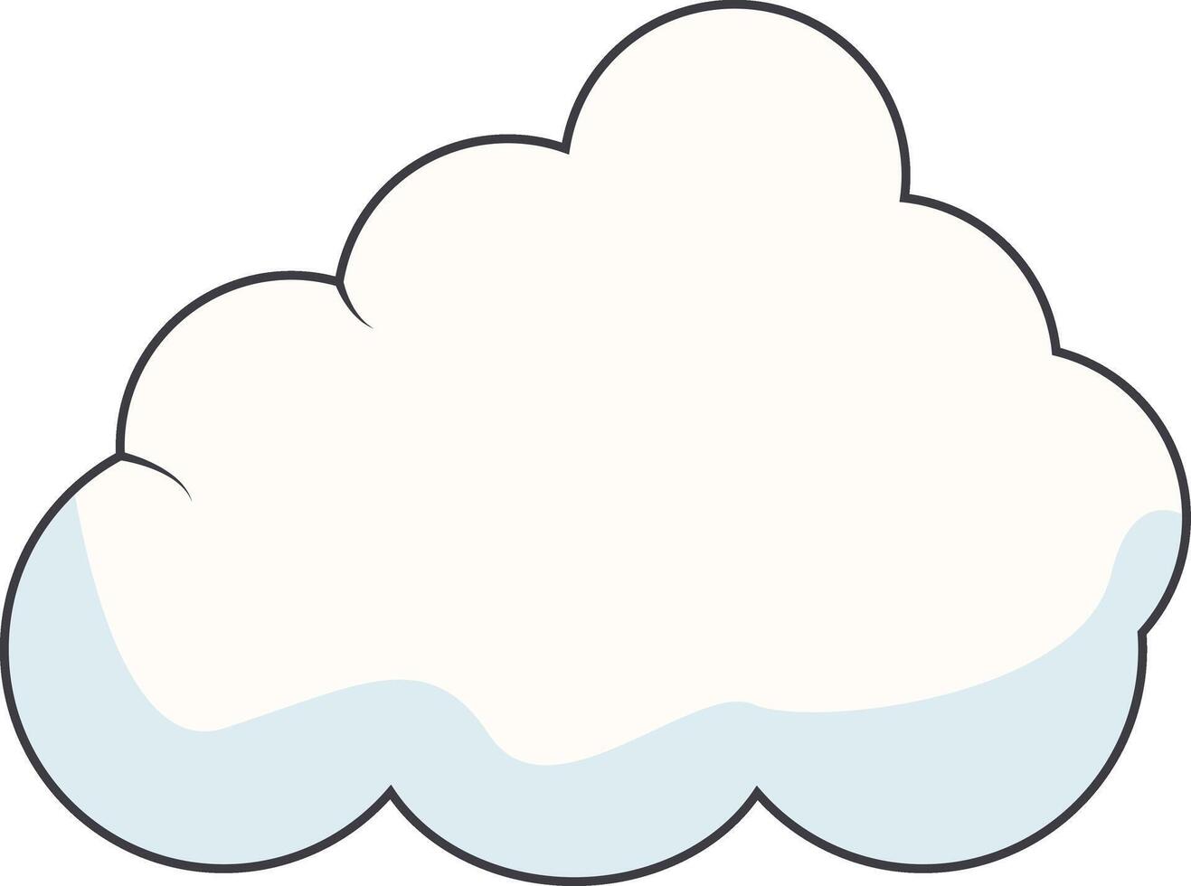 Cartoon Clouds on White Background. For Comic Ornament vector