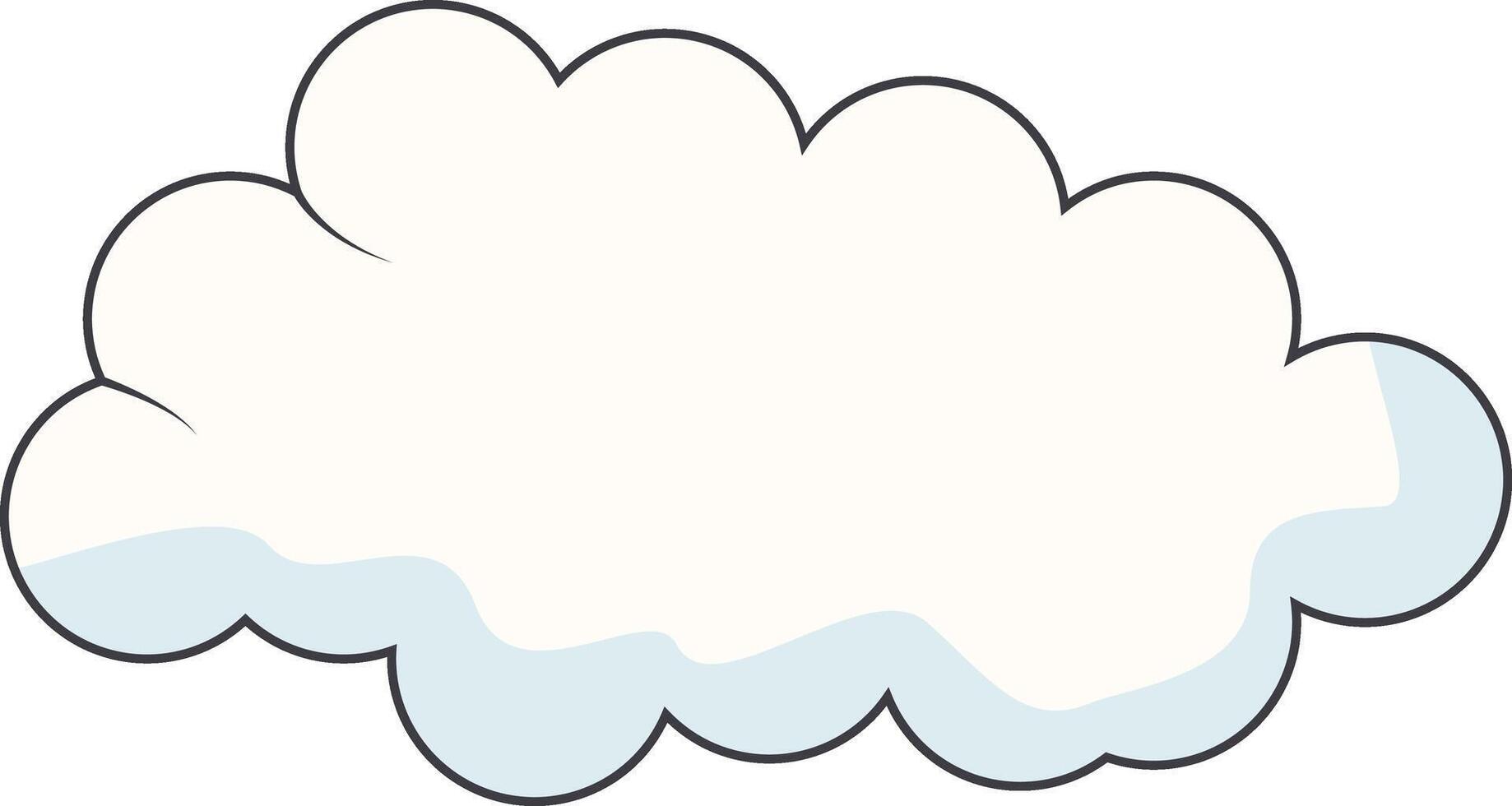 Cartoon Clouds on White Background. For Comic Ornament vector