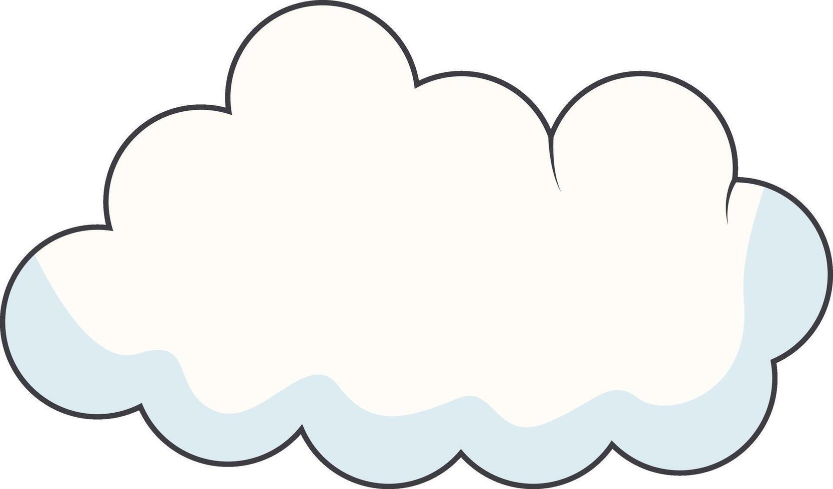 dibujos animados nubes en blanco antecedentes. para cómic ornamento vector