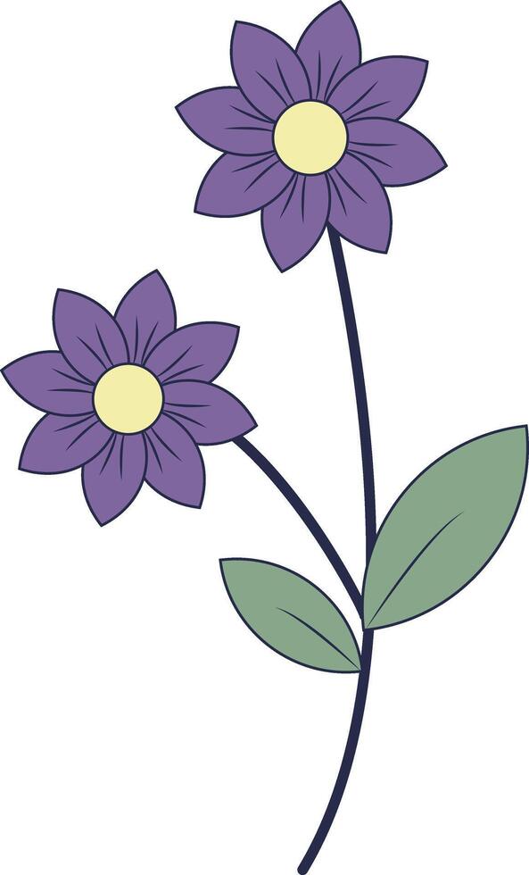 mano dibujado floral botánico rama. aislado ilustración vector