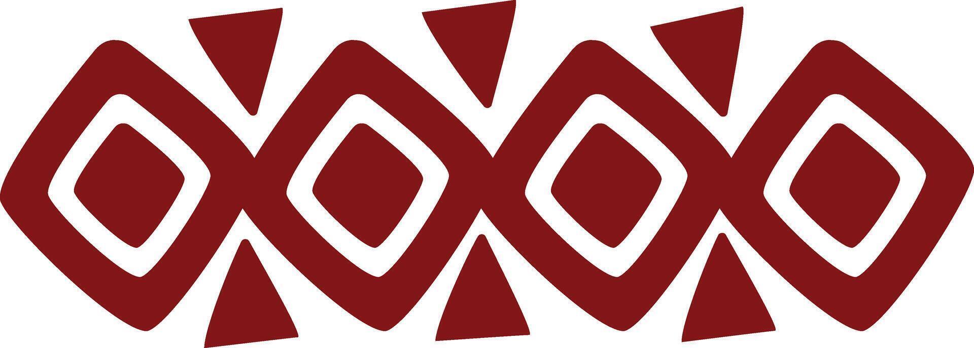 Ethnic Style Borders. Abstract African Tribal Pattern vector