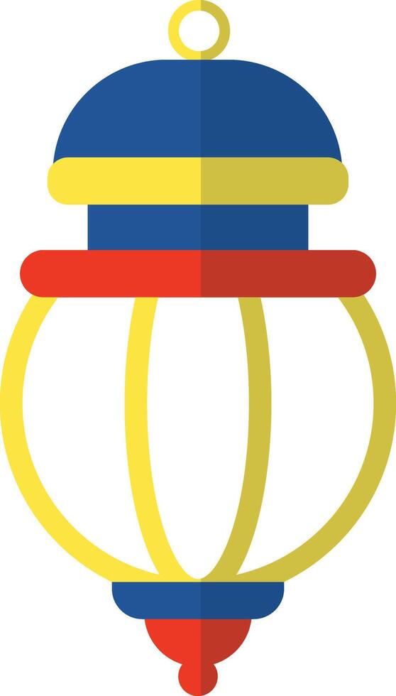Ramadhan Kareem Lantern with Flat Cartoon Style. Isolated Illustration vector