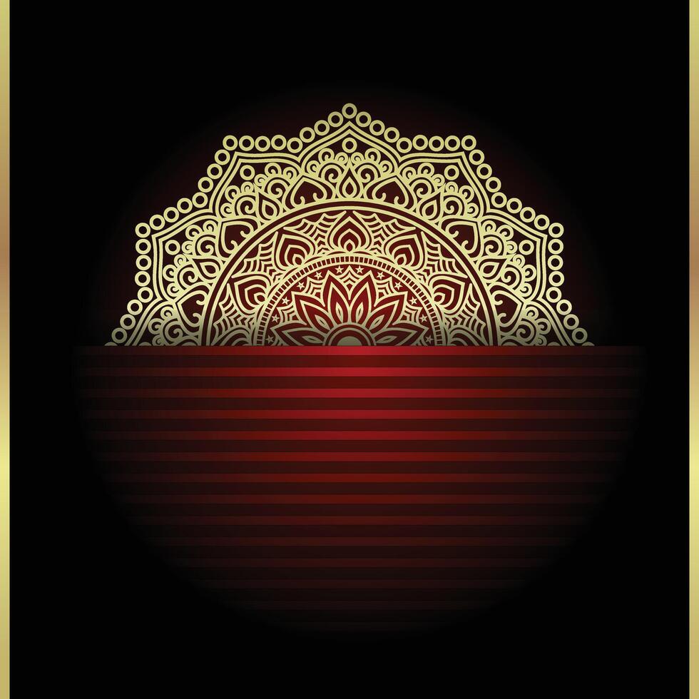 creativo lujo ornamental mandala antecedentes modelo Arte diseño vector