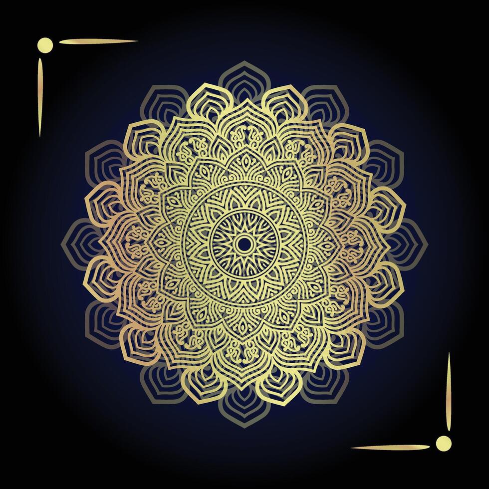 Creative luxury ornamental mandala pattern drawing art design vector