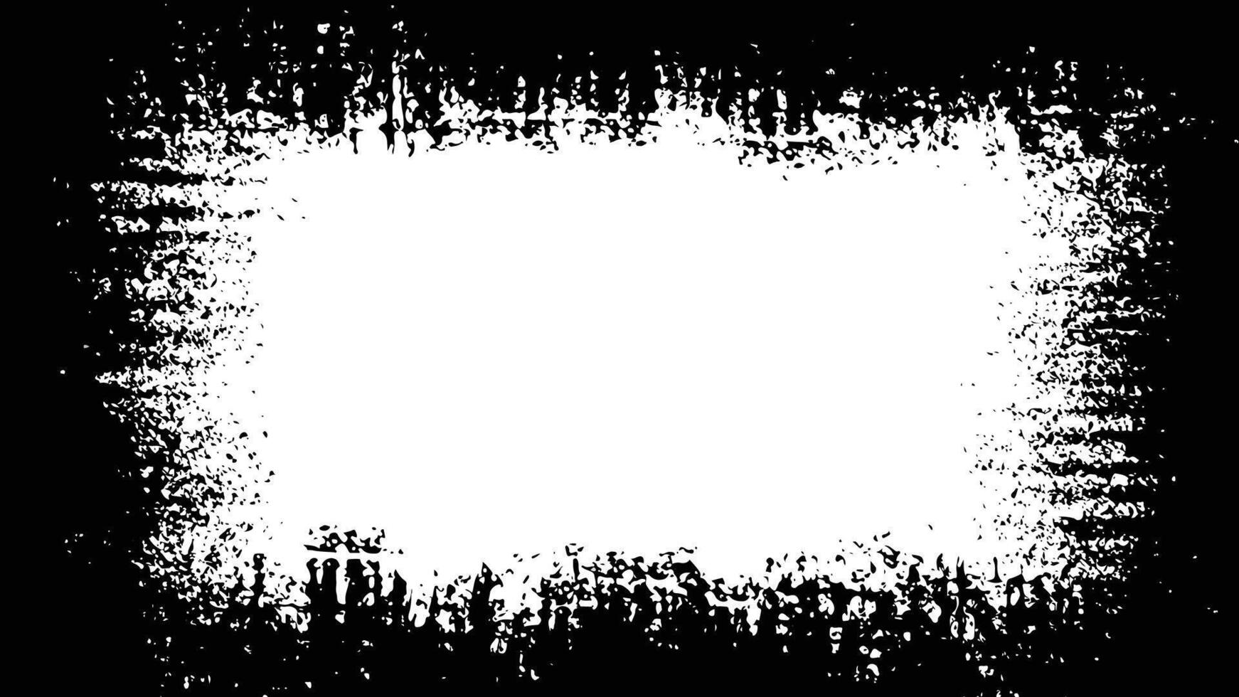 Black grunge texture over white. vector