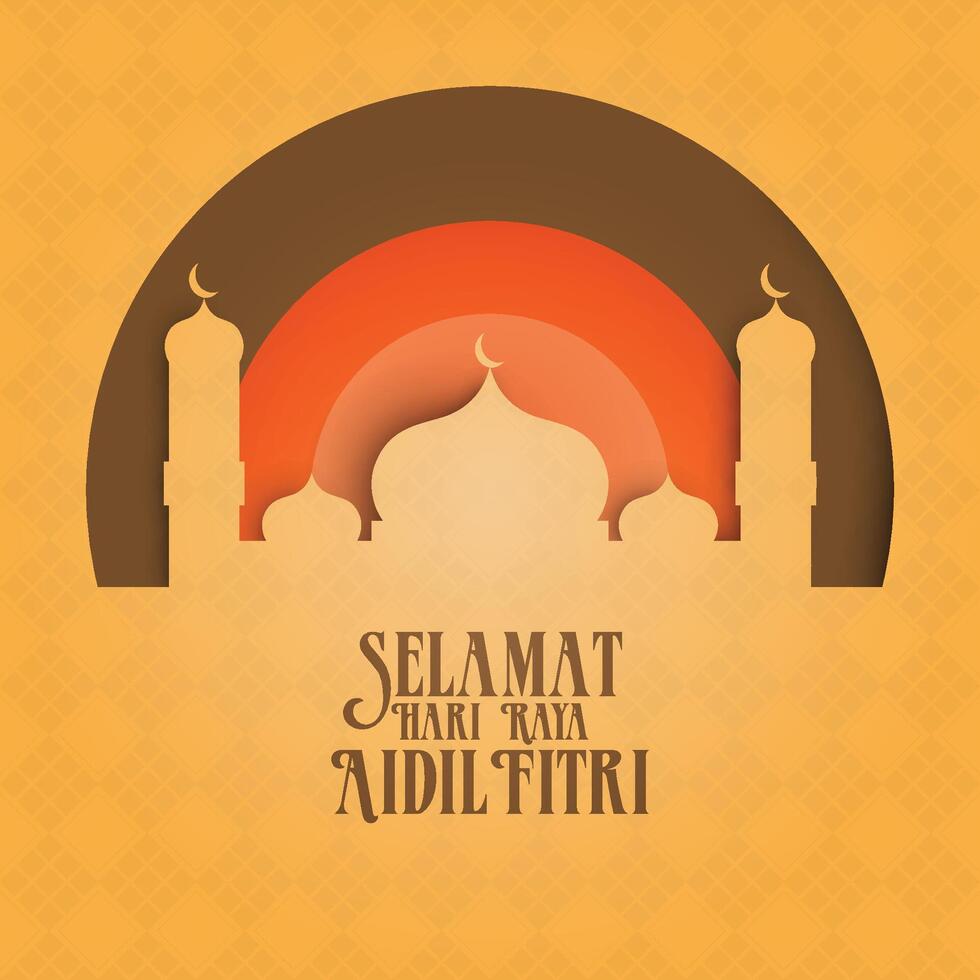 Eid al Adha greetings with goat. selamat hari raya Idul Adha translates to Eid al Adha mubarak. Hari Raya Haji. social media post vector