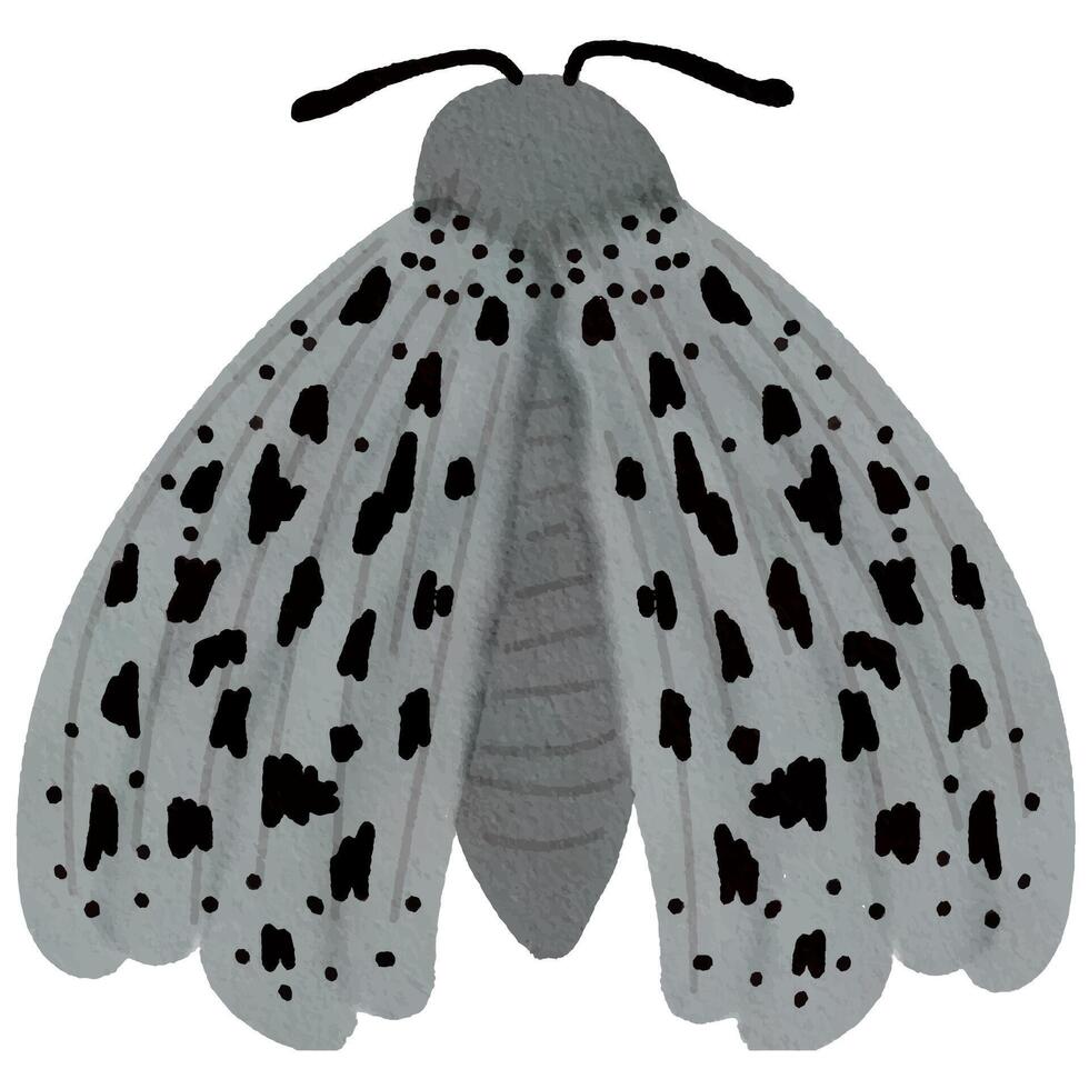 cute little moths vector