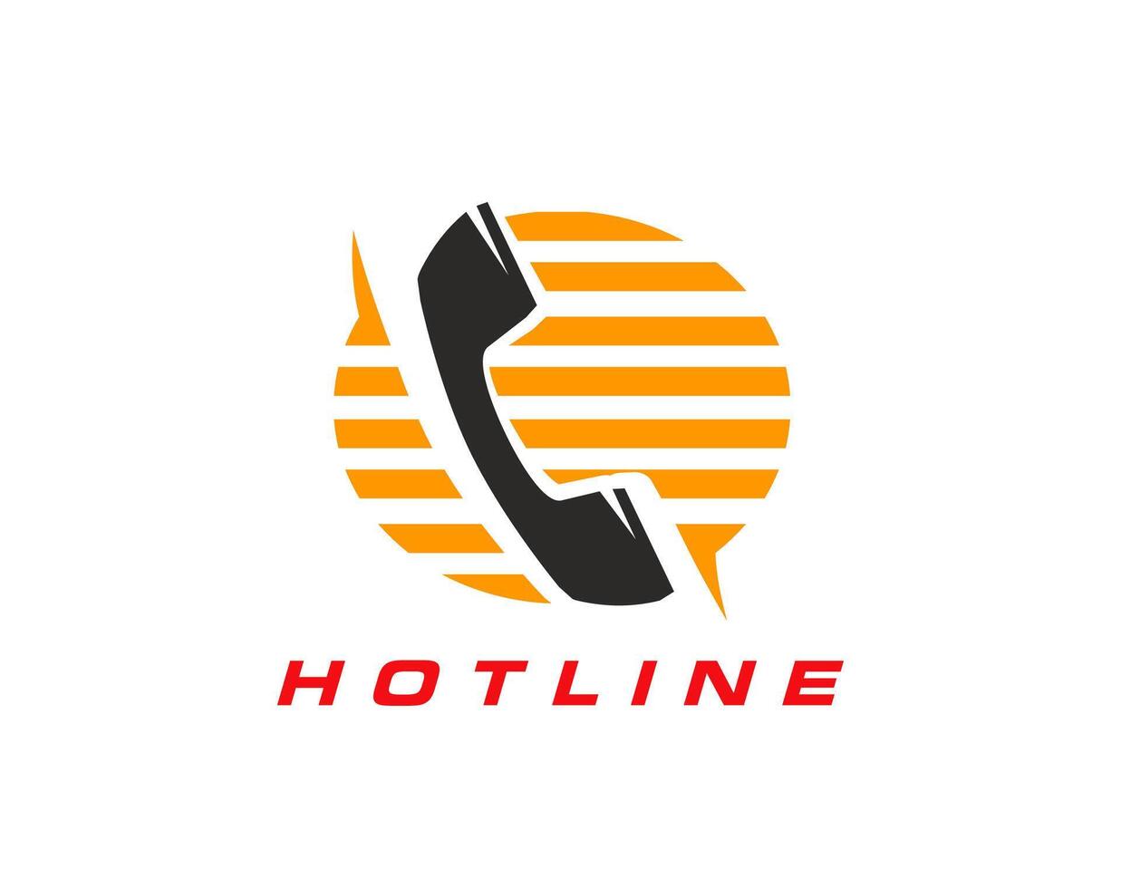 Call center icon, hotline help or customer support vector