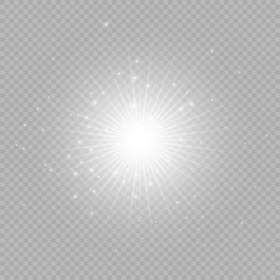 Light effect of lens flares vector