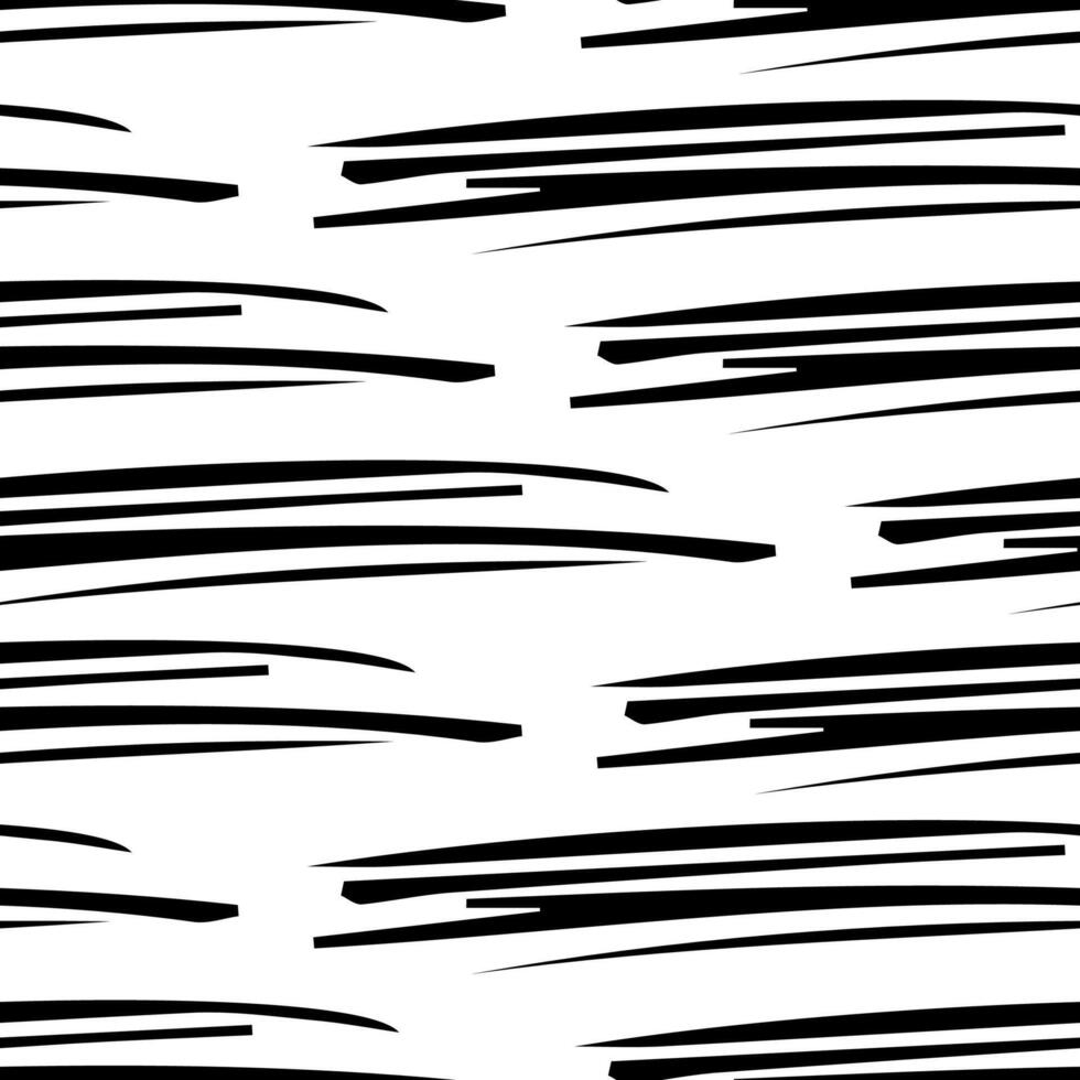 Seamless pattern with black pencil brushstrokes vector