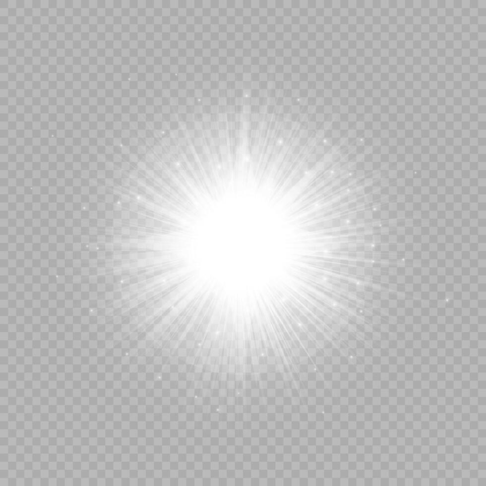 Light effect of lens flares vector