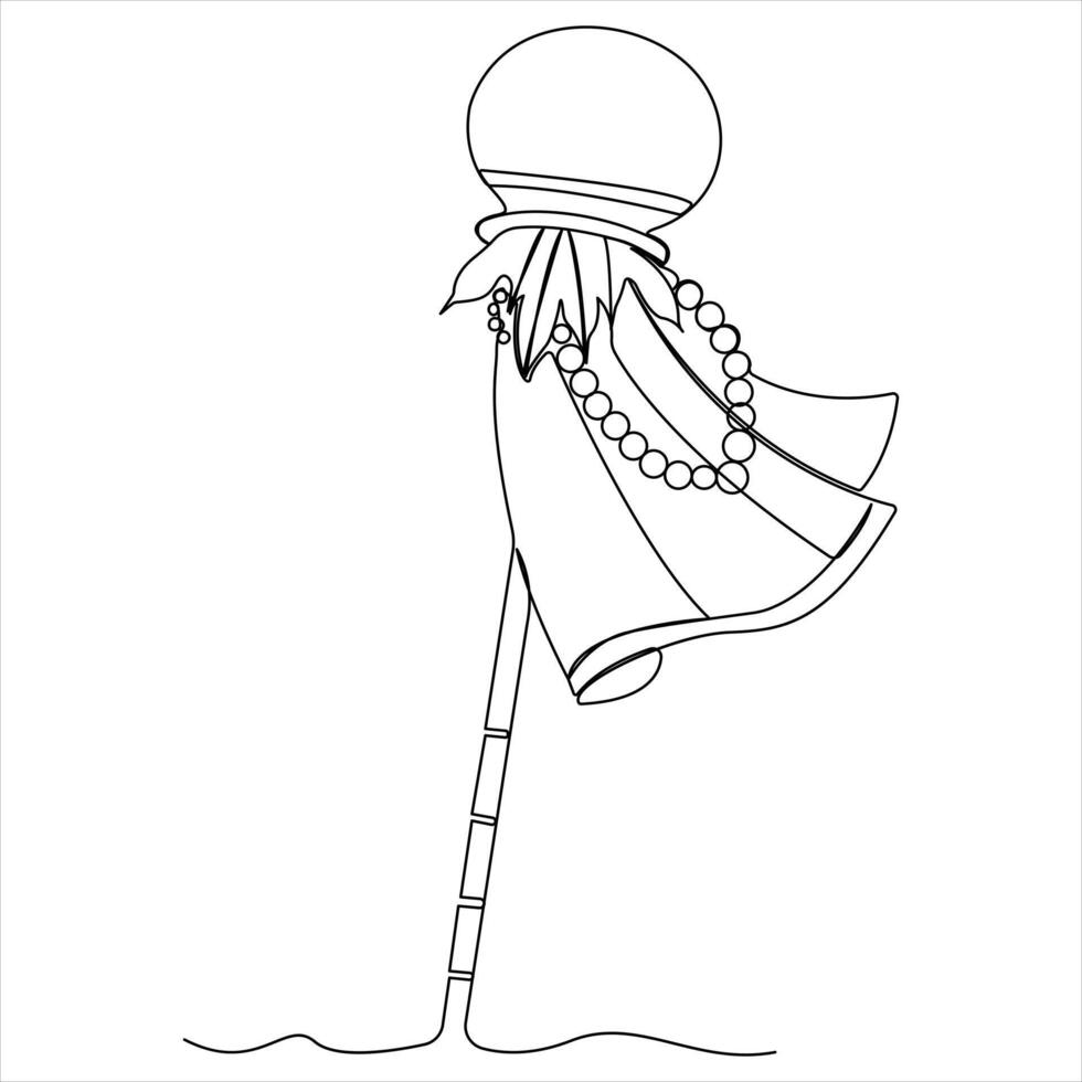 illustration of Happy Gudi Padwa Festival for traditional New Year for Marathi vector
