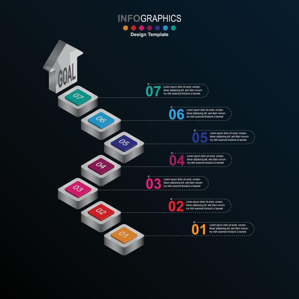 Creative infographic design template vector