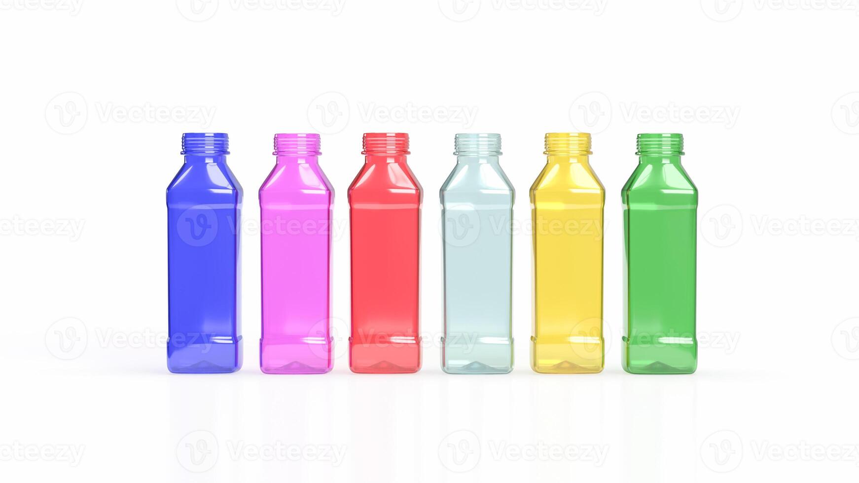 The plastic bottle for eco or product concept 3d rendering. photo