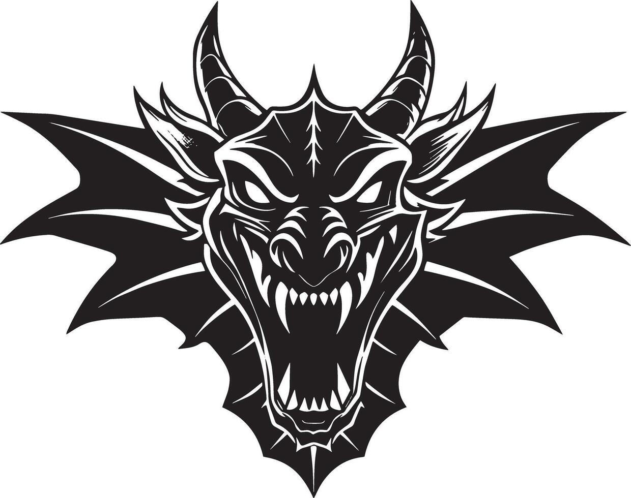 Dragon Front Vector Art, Icons, and Graphics for Free Download