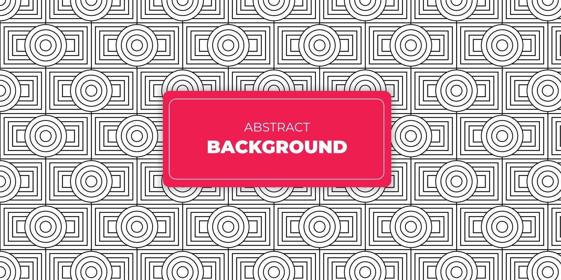 Seamless geometric pattern, Circle pattern line, black elements vector