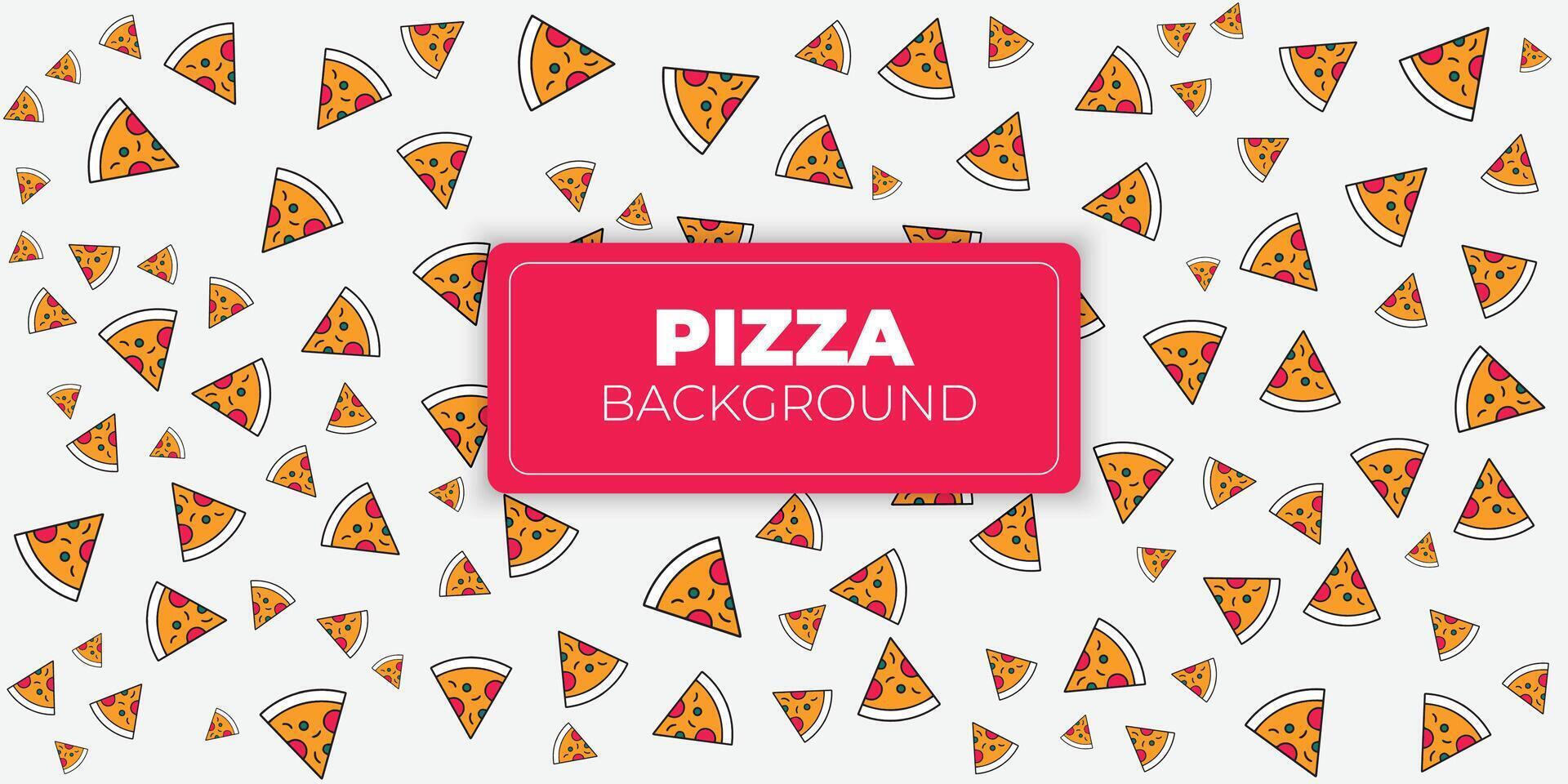 Seamless pattern with pizza. A seamless food texture colorful. vector