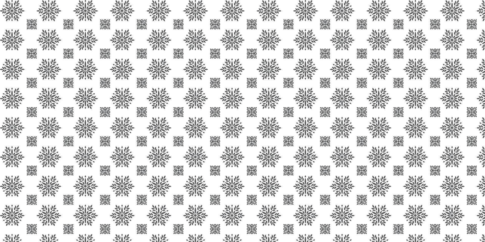 Seamless illustration pattern in ornamental style vector