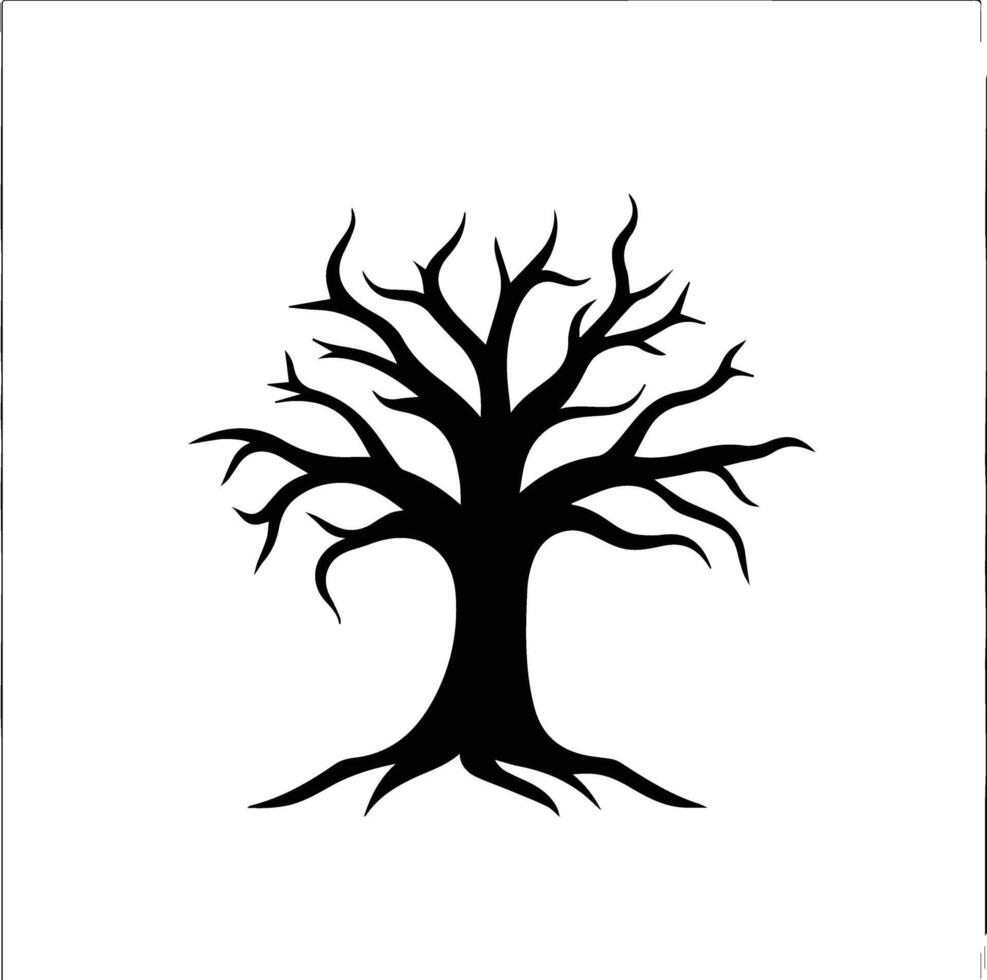 Beautiful Silhouette Tree Image vector