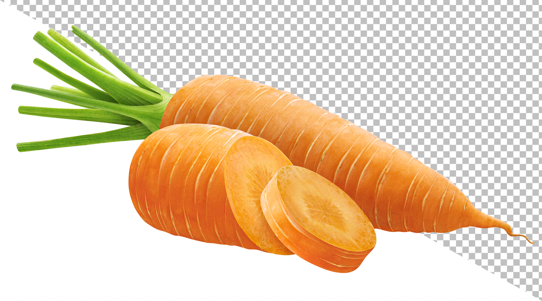 carota isolata su bianco psd