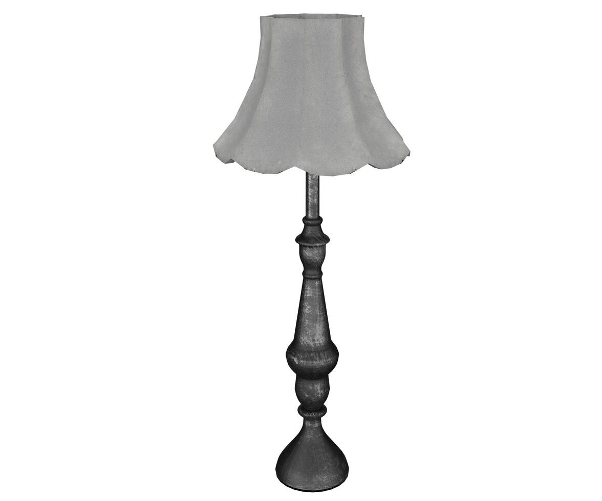 3d rendering antique indoor floor lamp photo