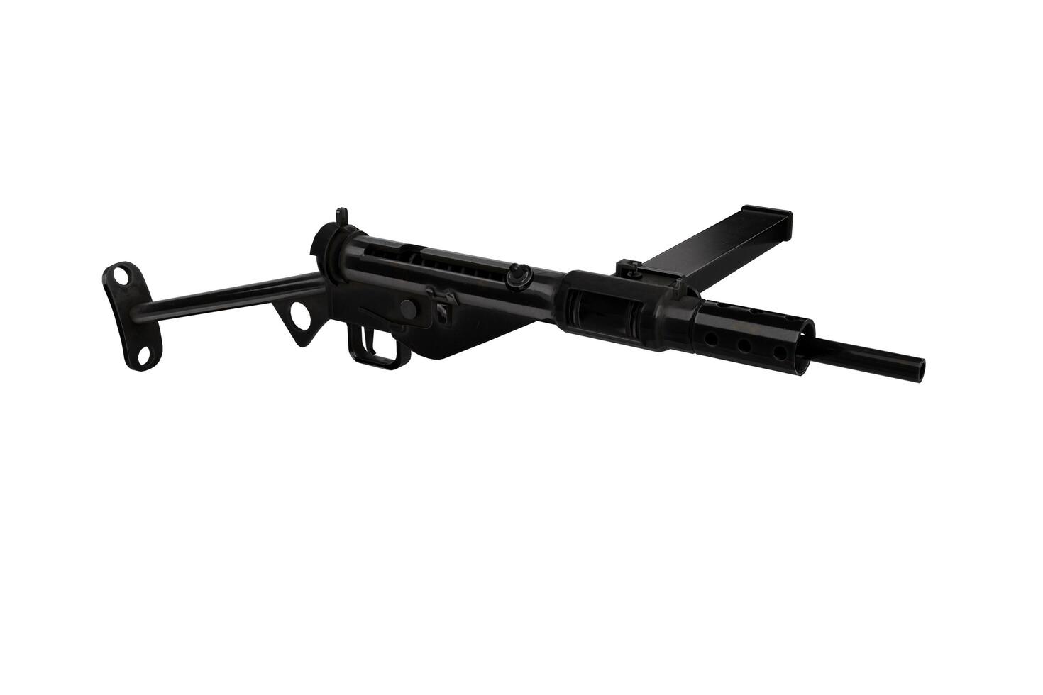 3d rendering of firearm with shoulder stabilizer photo