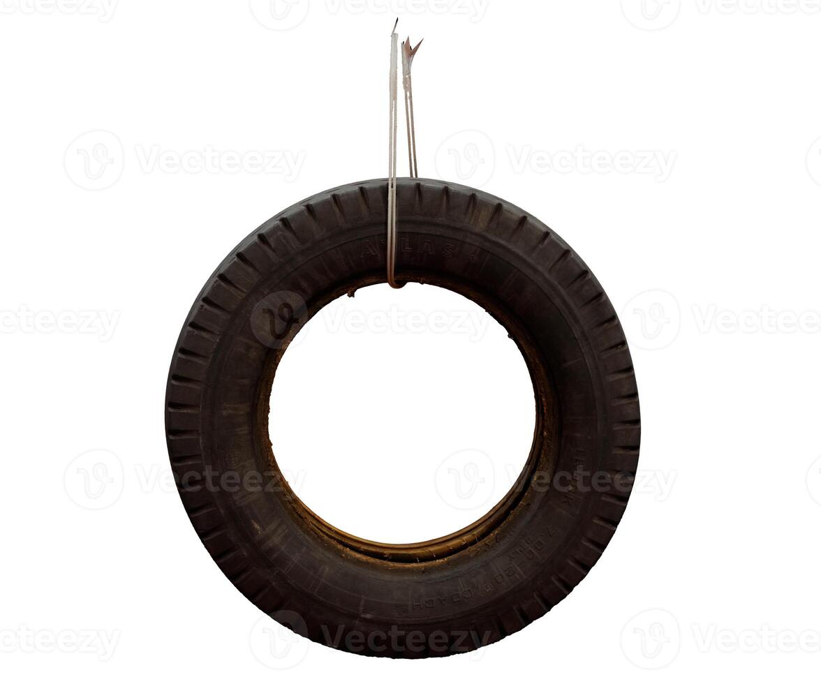 3d rendering tied car spare tire photo