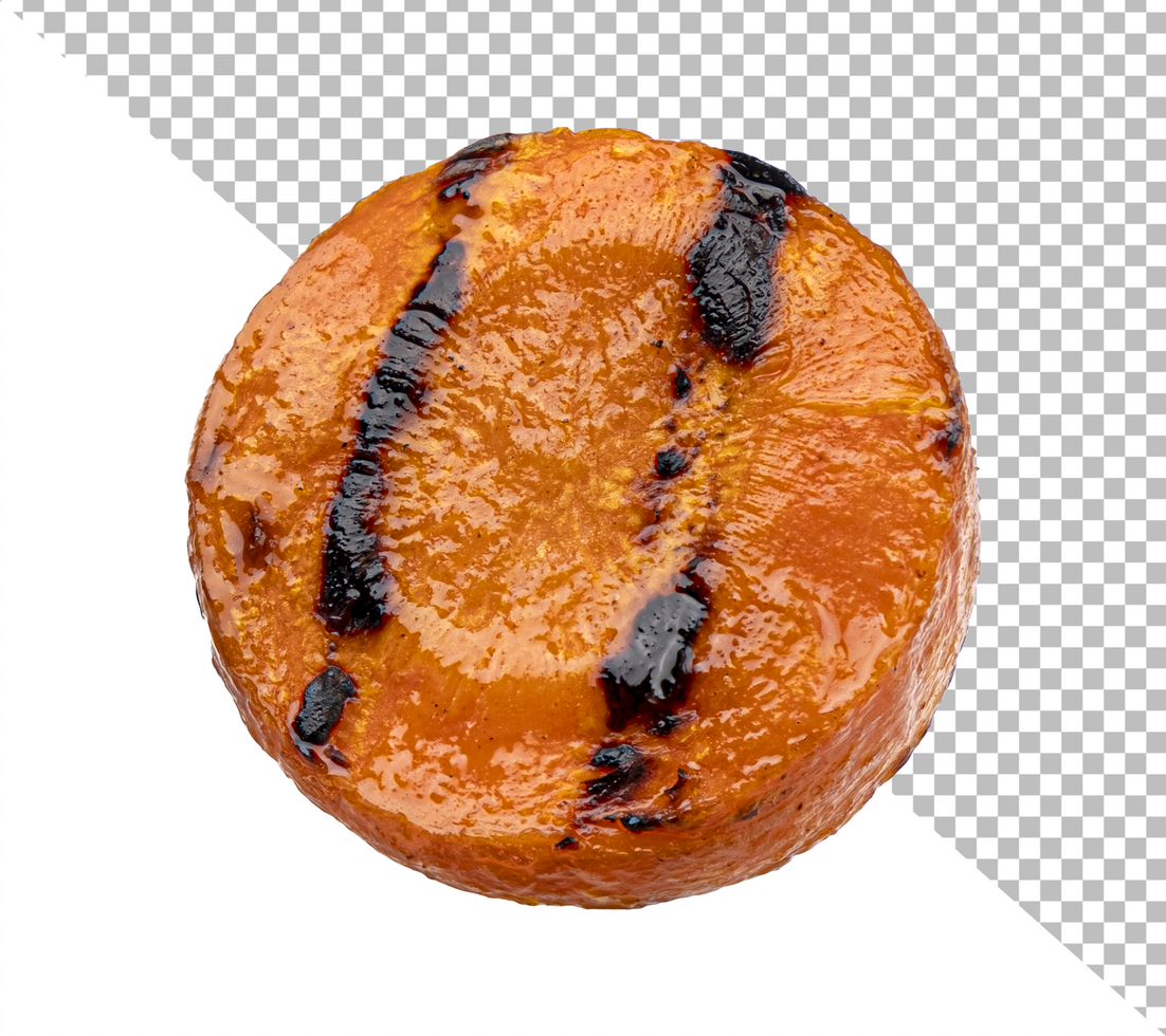 Grilled carrot isolated on white background psd