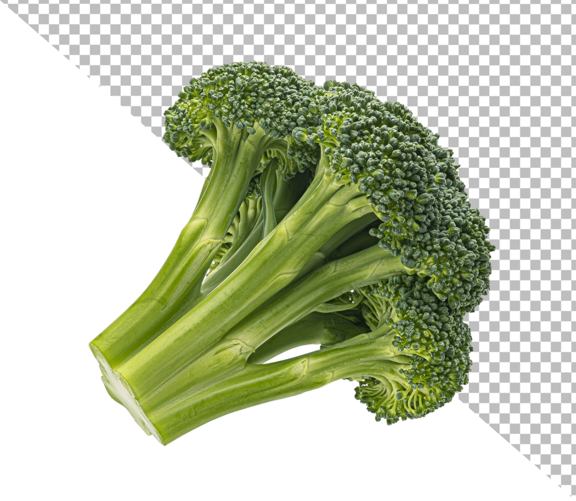 Broccoli isolated on white background psd