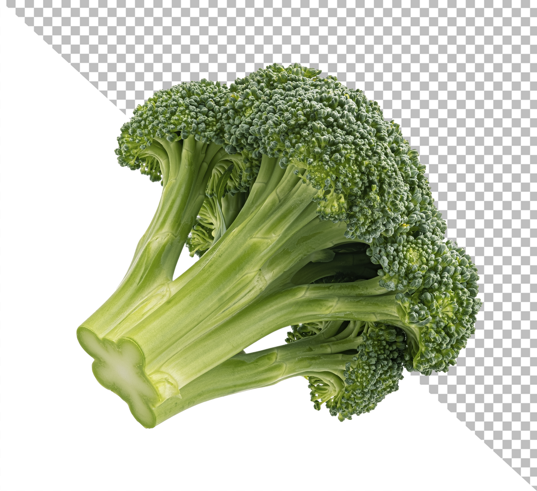Broccoli isolated on white background psd