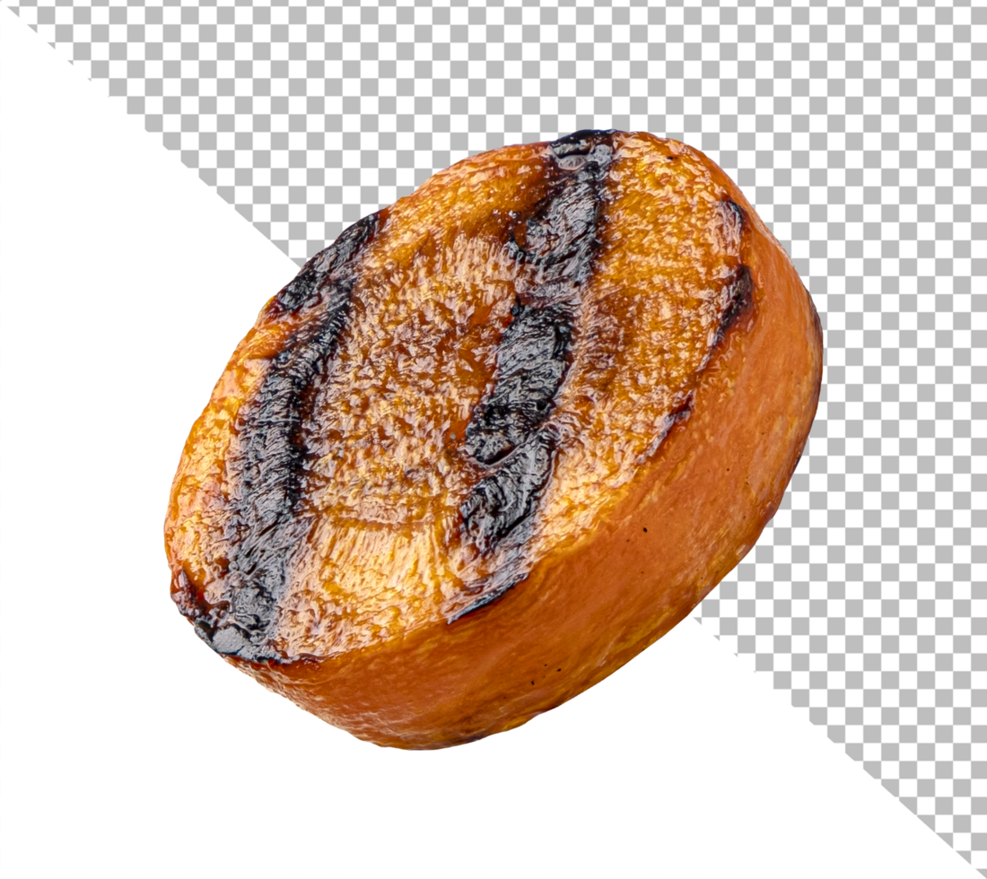 Grilled carrot isolated on white background psd