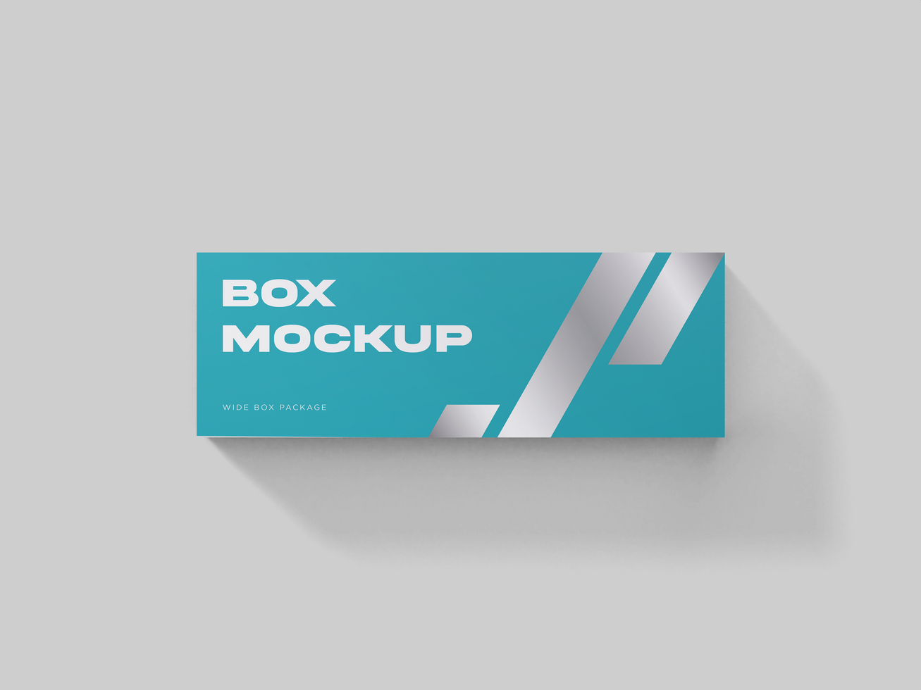 3D Wide box mock up cangeable color and background - Blank rectangle box template design with copy space psd