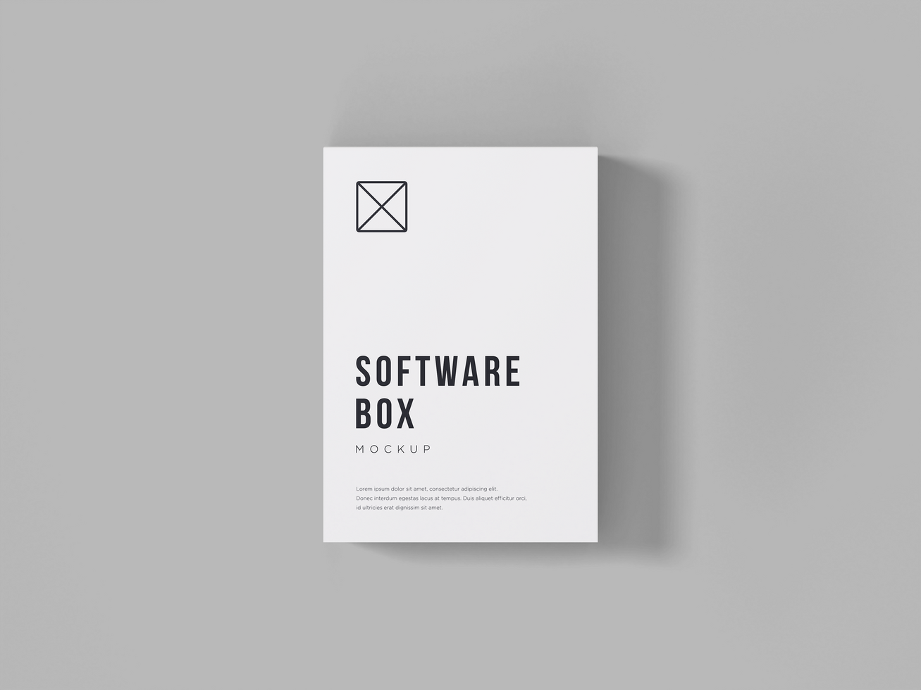 Changeable Product Cardboard Package Box design - Software Box 3D Rendering Mockup psd