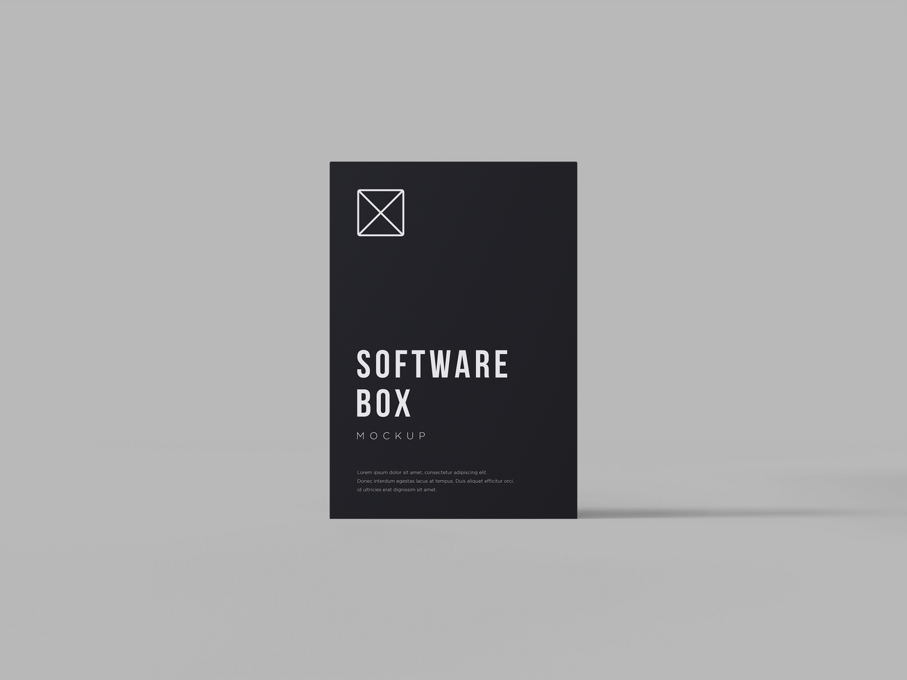 Realistic Software Box Mockup Scene or White Cardboard Box for Product Packaging Design on Clean Background psd