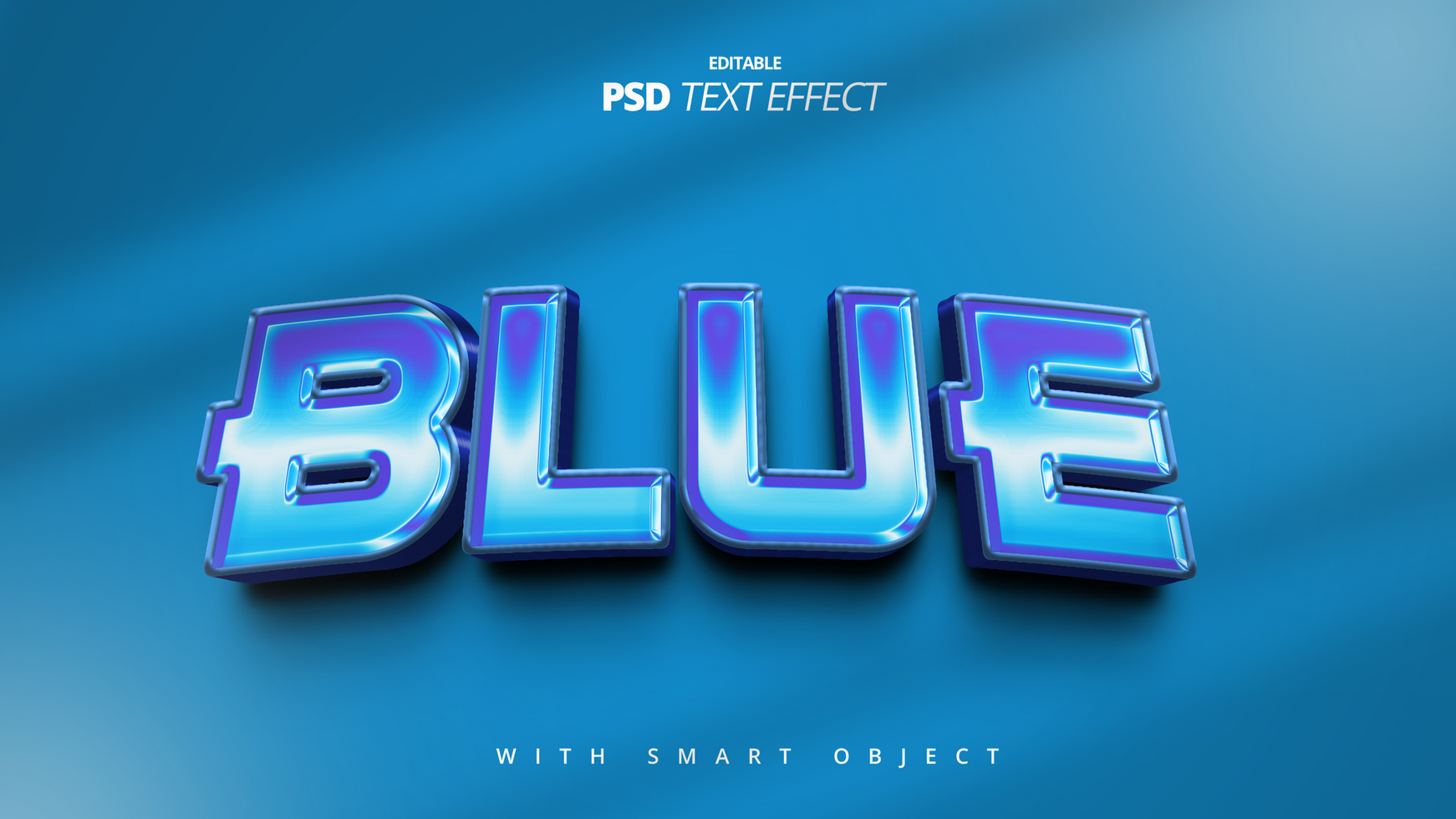 bleu texte effet conception psd