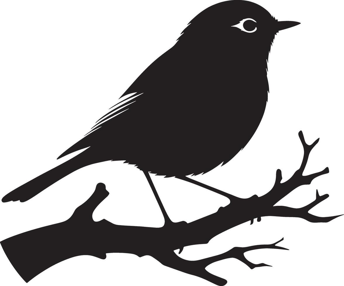 amoroso aves en el rama de un árbol clipart silueta en negro color. paloma ilustración modelo para tatuaje o láser corte vector