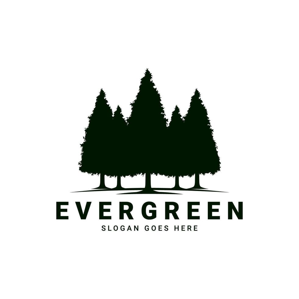 pine tree logo, this logo is inspired by pine trees in the forest vector