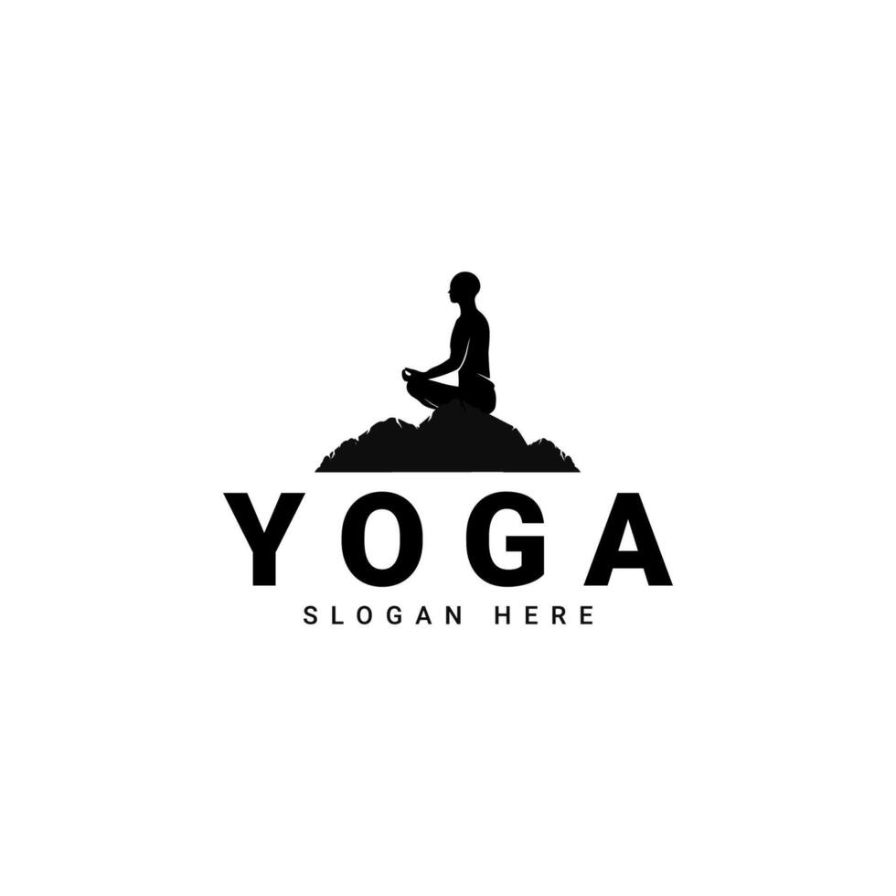 yoga logo, suitable for those of you who hold yoga training vector