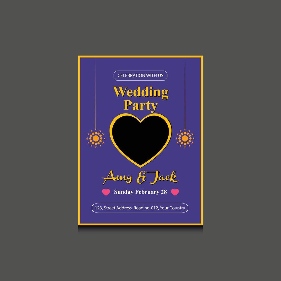 Wedding Invitation Template vector