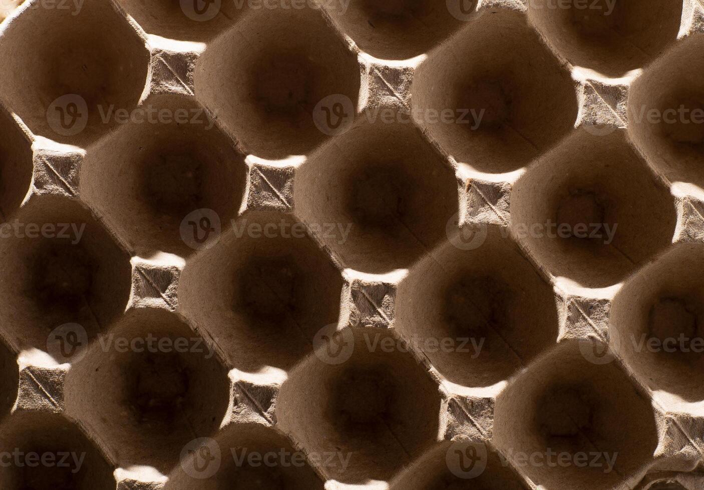 Abstract background. frame geometry. Egg packaging. Paper tray for domestic eggs. Beige and grey. Minimalism. photo