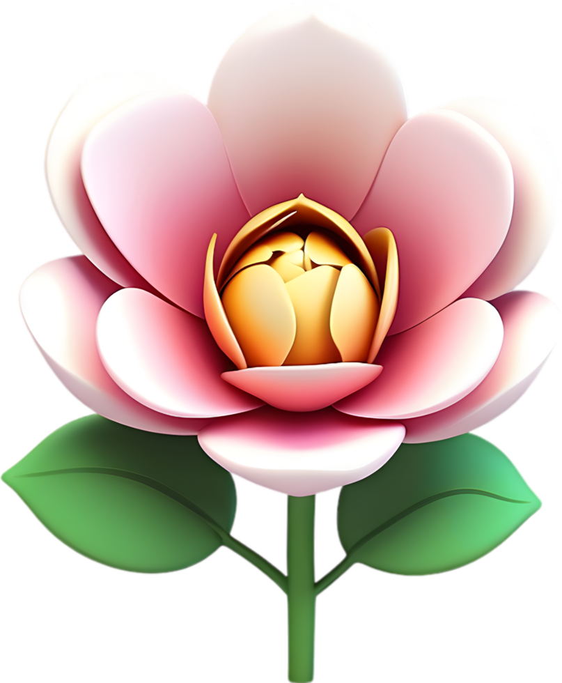 A Minimalistic rosebud icon. Ai-generated. png