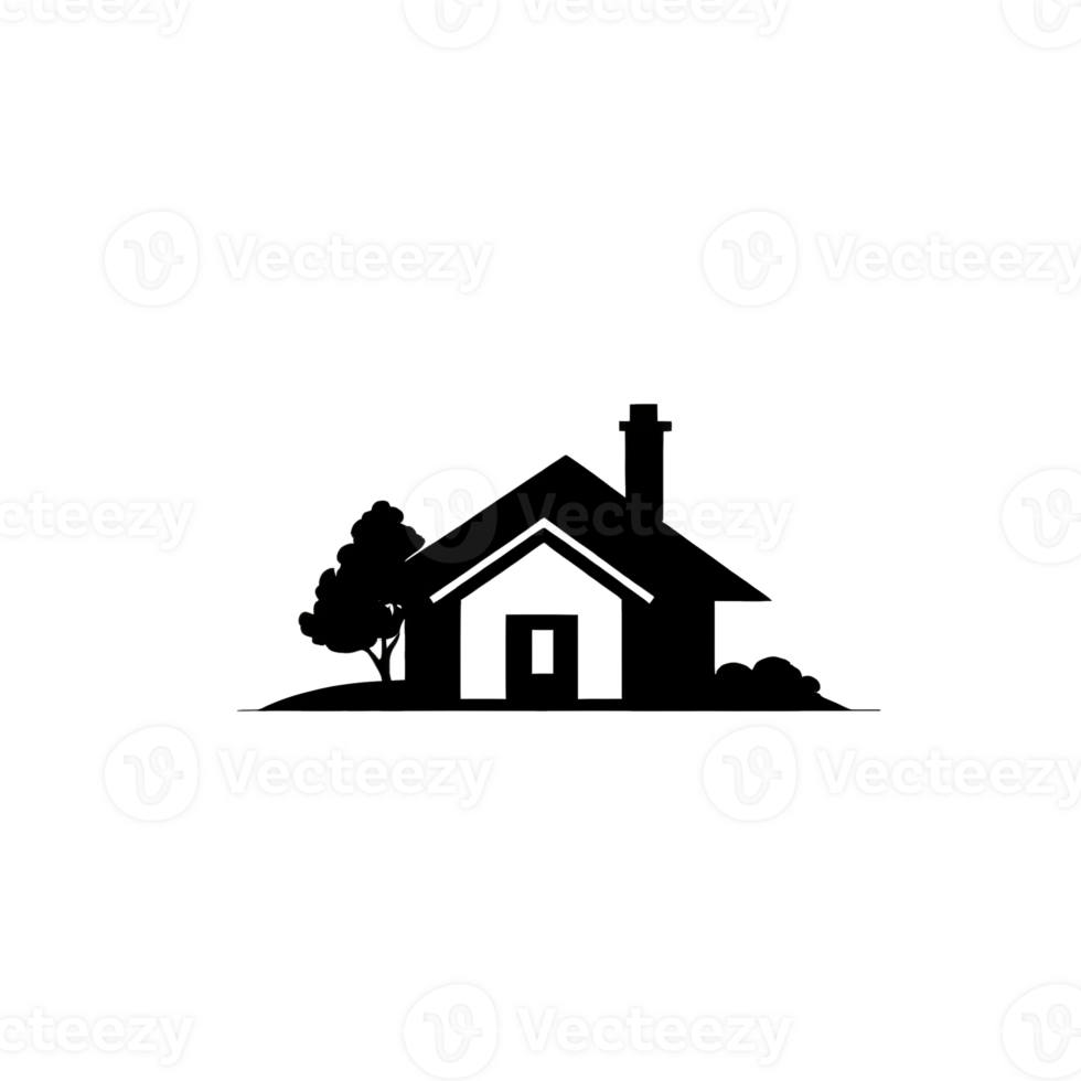 Collection of Simple House Logo Designs Isolated png