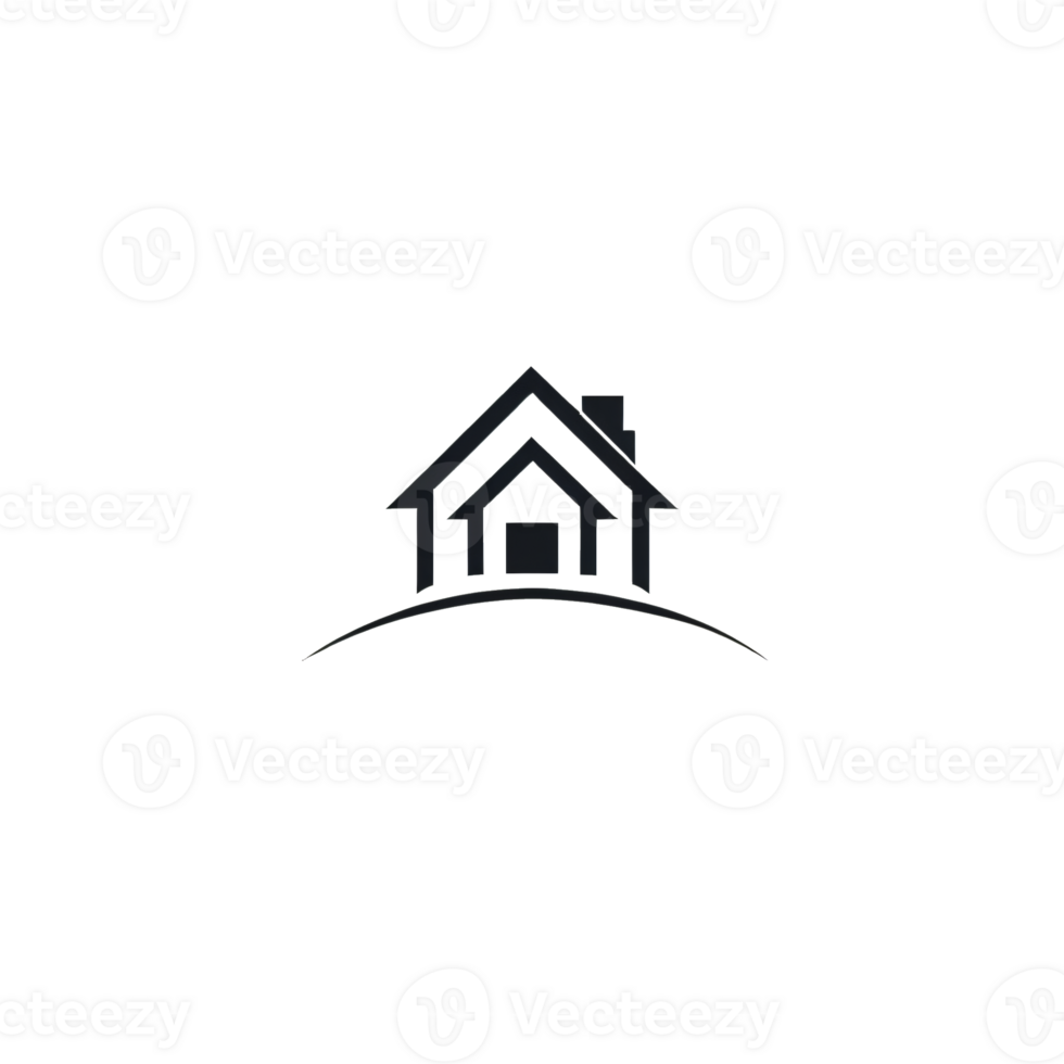 Collection of Simple House Logo Designs Isolated png