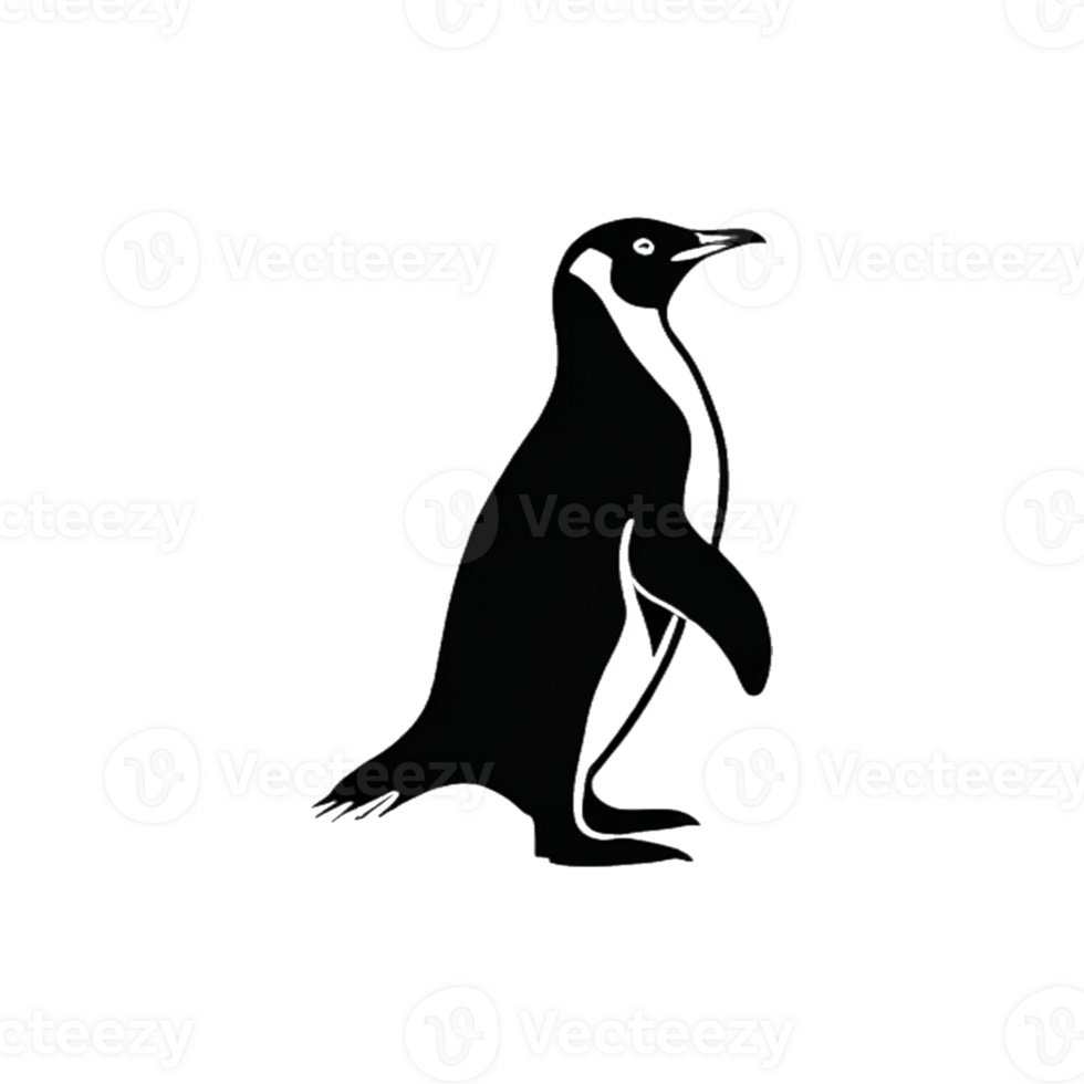 Collection of Simple Penguin Logo Designs Isolated png