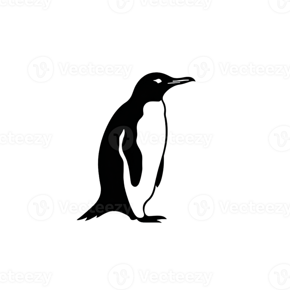 Collection of Simple Penguin Logo Designs Isolated png