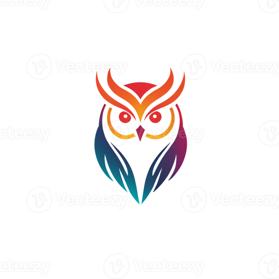 Collection of Simple Owl Logo Designs Isolated png