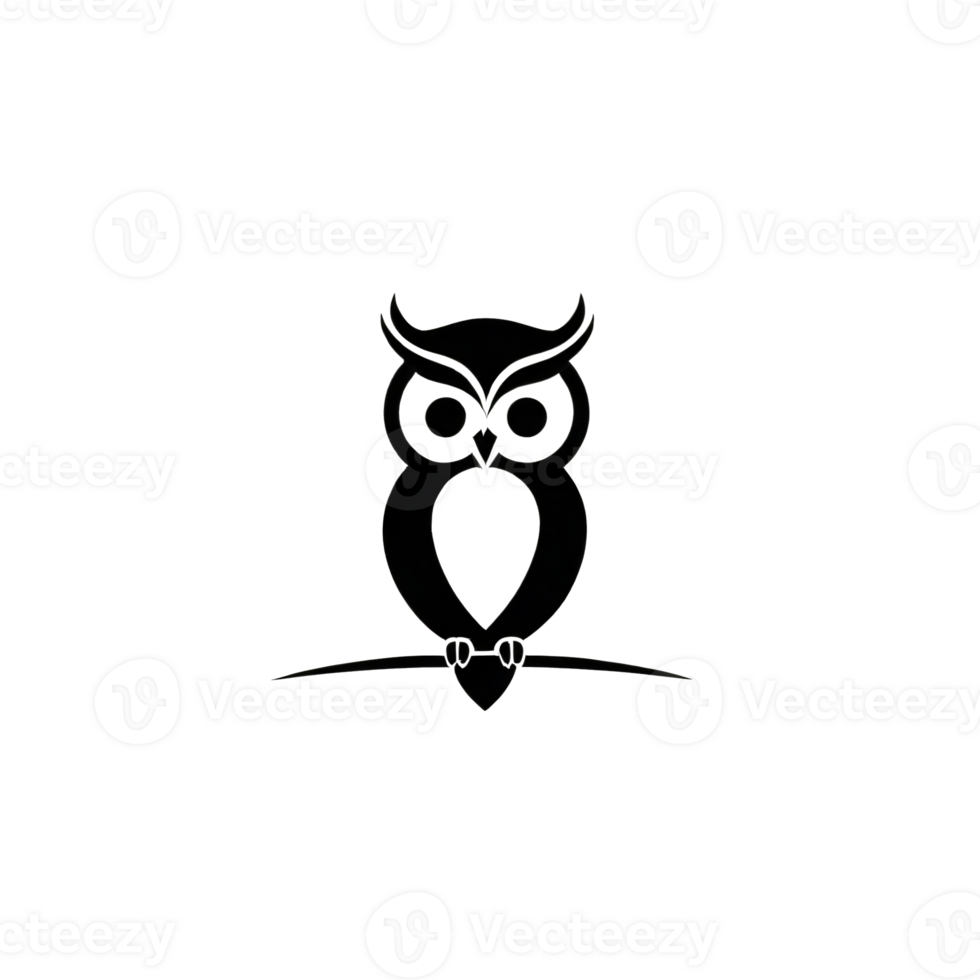 Collection of Simple Owl Logo Designs Isolated png