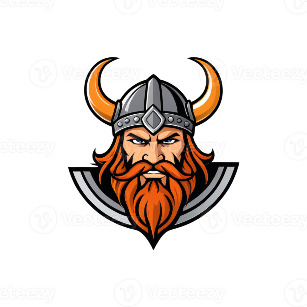 Collection of Viking Head Logo Designs Isolated png