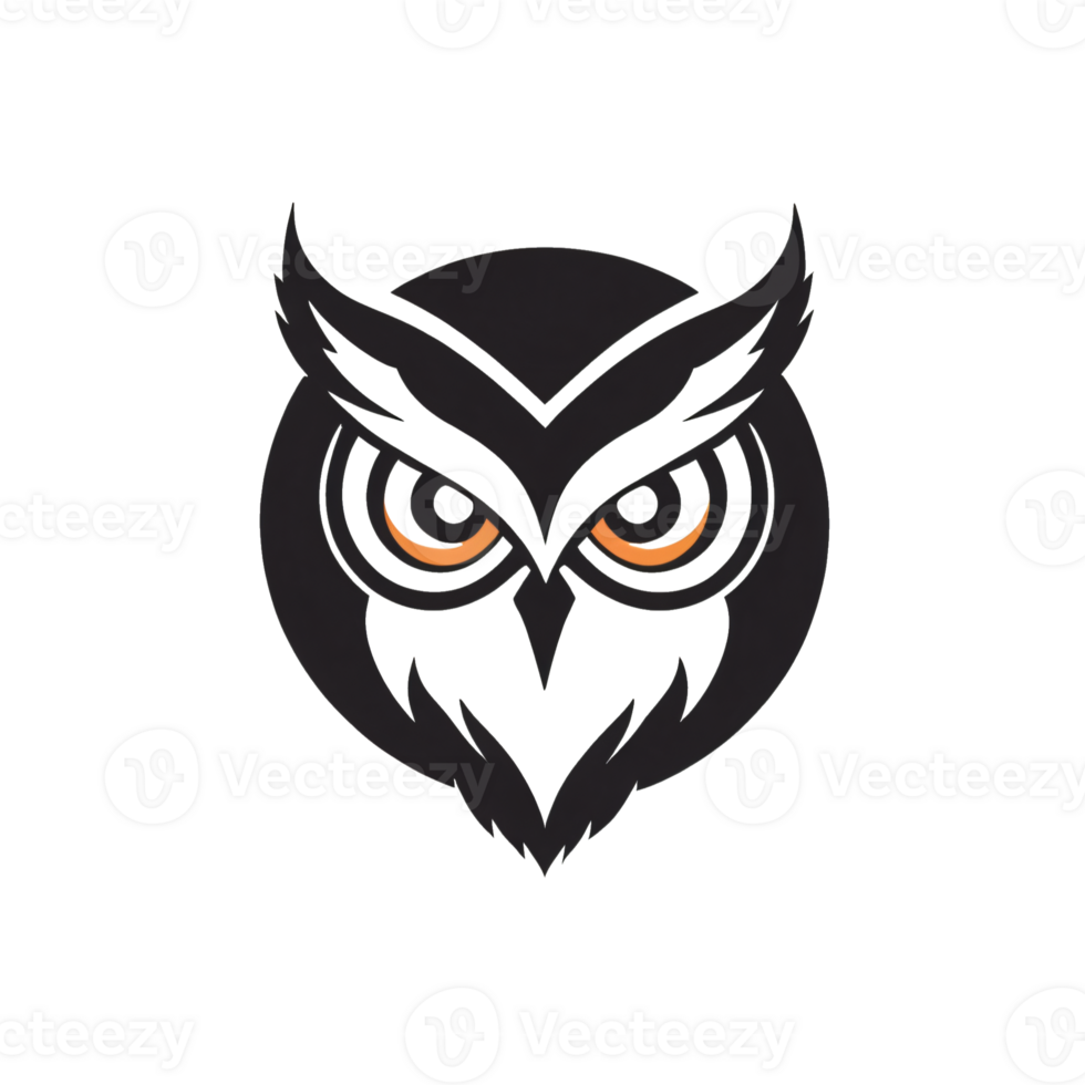 Collection of Simple Owl Logo Designs Isolated png