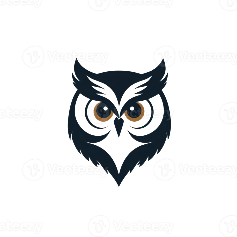Collection of Simple Owl Logo Designs Isolated png